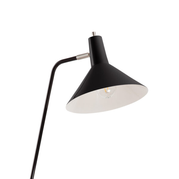 vloerlamp de Koopman van Anvia model 1601 in zwarte uitvoering