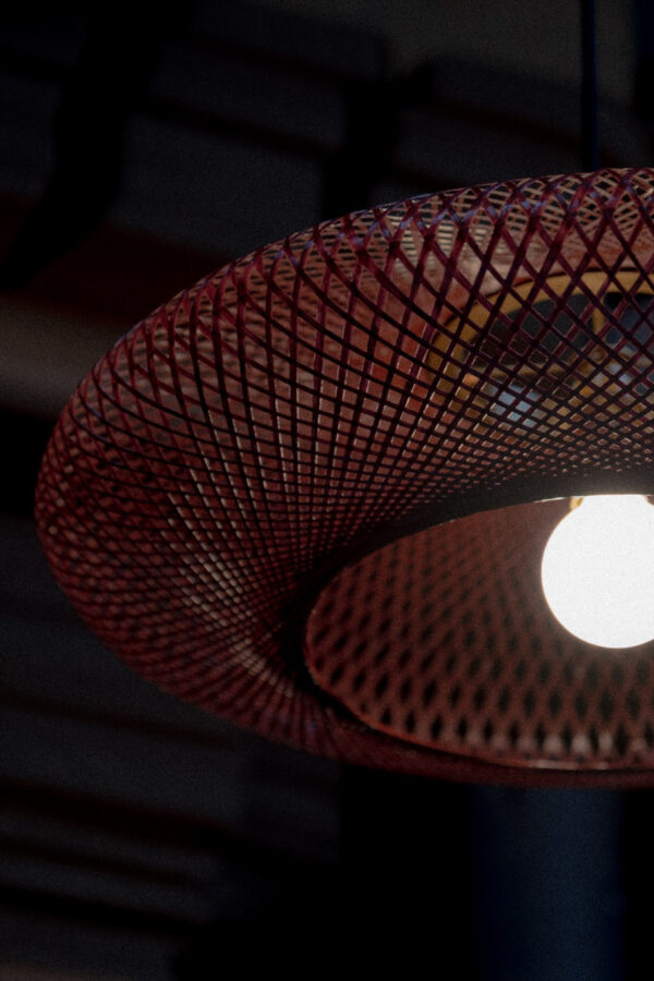 Atelier Robotiq Wine Red Ufo Pattern lamp lichtbron