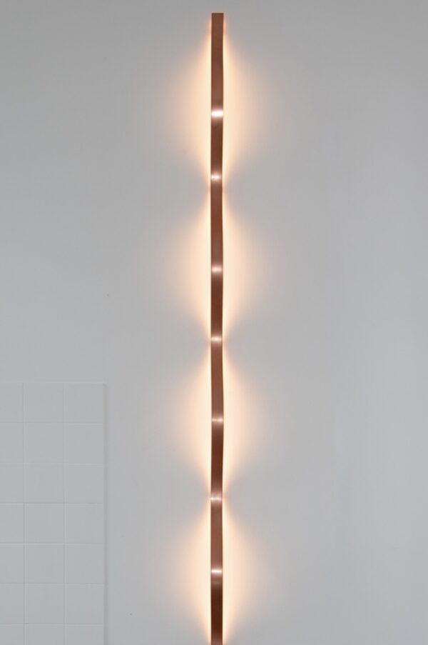 Koperen wandlamp Sine Light by David Derksen