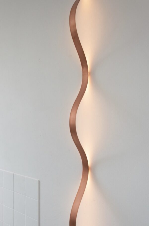 koperen wandlamp Dutch Design by David Derksen