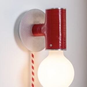 rode wandlamp Turbo Light Wall by David Derksen voor ARRAY