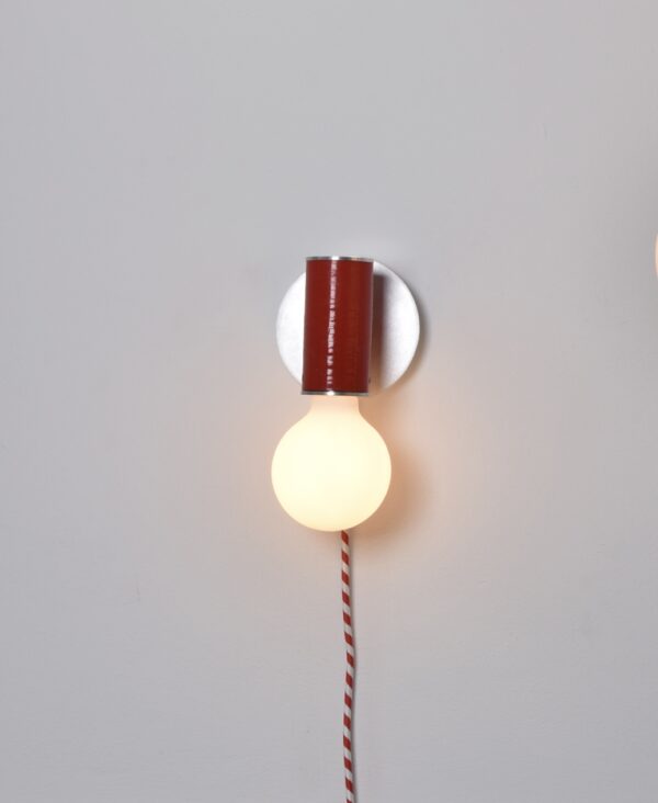 rode wandlamp Turbo Light Wall by David Derksen voor ARRAY met ledlamp